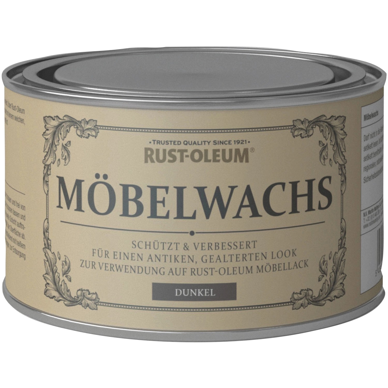 Bild von Rust-Oleum Kreidefarbe-Möbelwachs Dunkel matt 400 ml