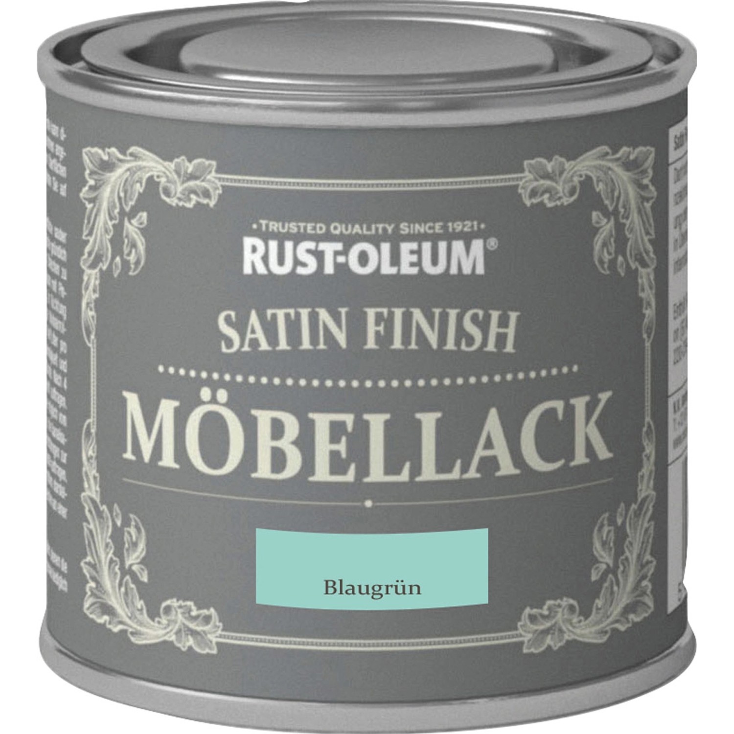 Bild von Rust-Oleum Kreidefarbe-Möbellack Satin Finish Blaugrün seidenglänzend 125 ml