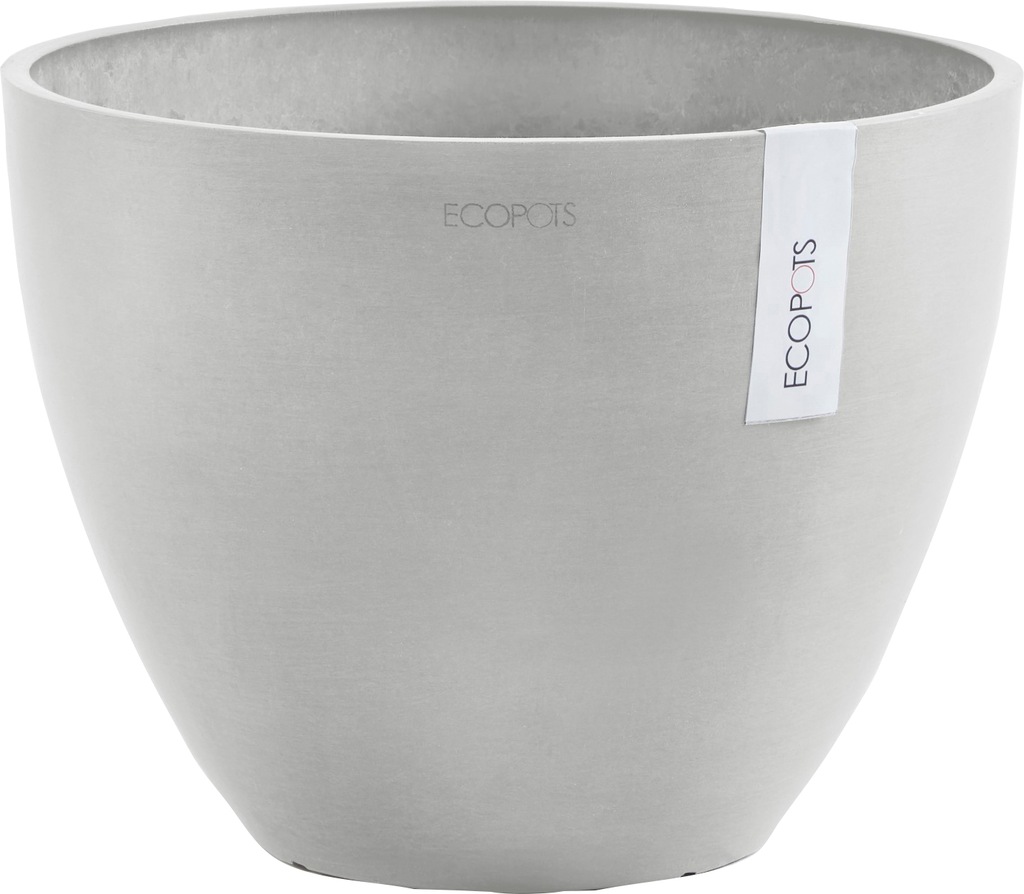Bild von ECOPOTS Blumentopf "ANTWERP White Grey", BxTxH: 40x40x30 cm