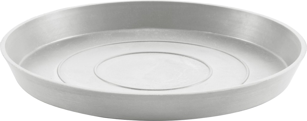 Bild von ECOPOTS Blumentopfuntersetzer "ROUND SAUCER White Grey", BxTxH: 28,7x28,7x3 cm
