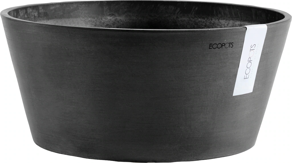 Bild von ECOPOTS Blumentopf "FRANKFURT Dark Grey", BxTxH: 50x50x25 cm