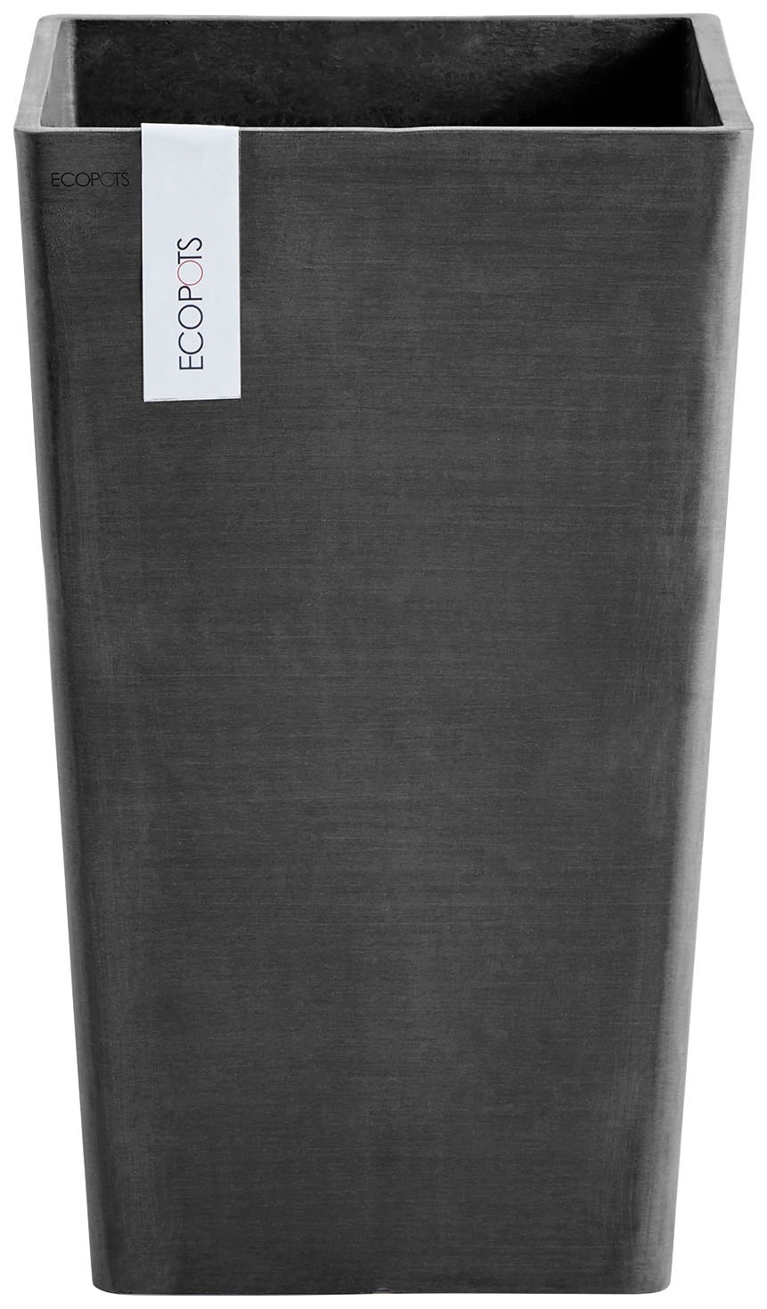 Bild von Ecopots Pflanztopf Rotterdam halbhoch Dunkelgrau 50 cm