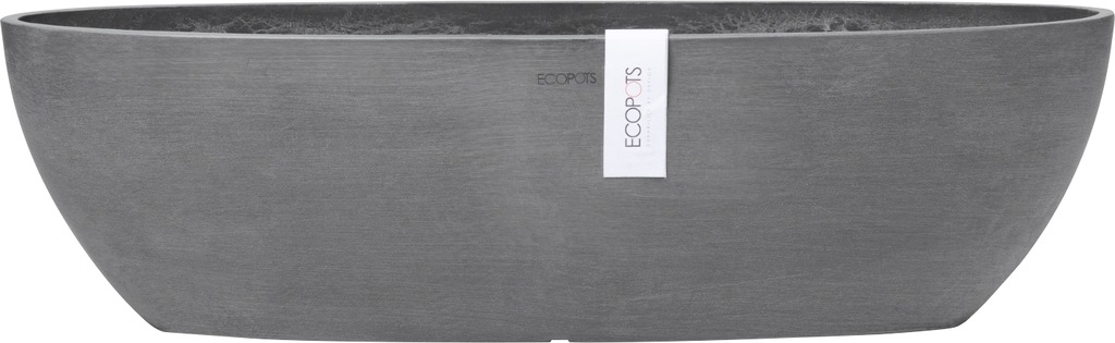 Bild von Ecopots Pflanzschale Sofia Lang Grau 56 cm x 14 cm x 16 cm