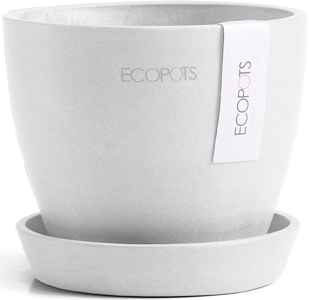 Bild von ECOPOTS Blumentopf "Antwerp Mini 11 Weiß", für den Innenbereich