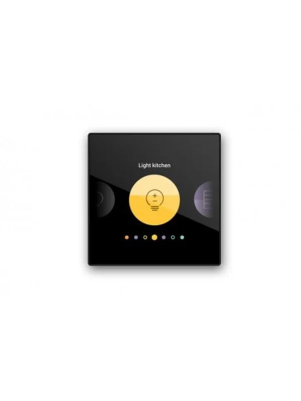 Bild von Niko-Servodan Digital black connected customisable control screen for niko home control 24 v screw fixing
