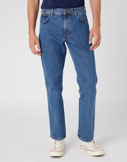 Bild von Wrangler Herren-Jeans Texas, Regular Fit, Straight Leg, Blau (Stonewash 096), 32W / 30L