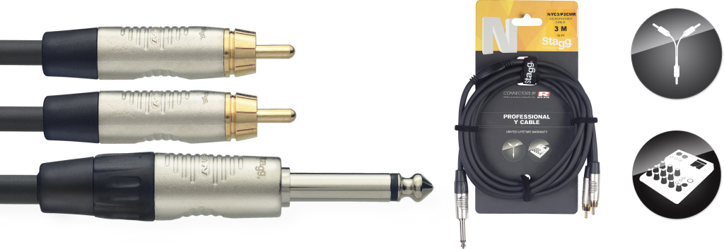 Bild von 3M/10FT SPLIT PLUG-2RCAm DLX