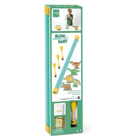 Bild von SCRATCH Spiel SCRATCH - Blasrohr Dart Set Dinosaurier