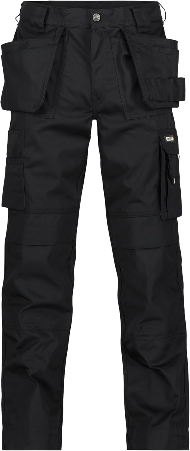 Bild von Oxford Arbeitshose mit Holstertaschen und Kniepolstertaschen, schwarz, Schrittlänge Standard, Größe 60