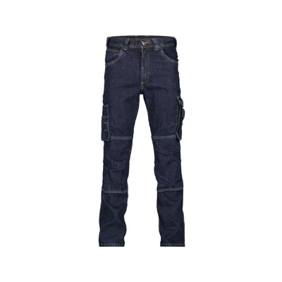 Bild von Dassy® - Knoxville Stretch-Arbeitsjeans mit Kniepolstertaschen, jeansblau, Schrittlänge Plus, Größe 46