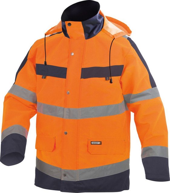 Bild von Dassy® - Atlantis Warnschutz Regen-Parka, neonorange/dunkelblau, Größe S