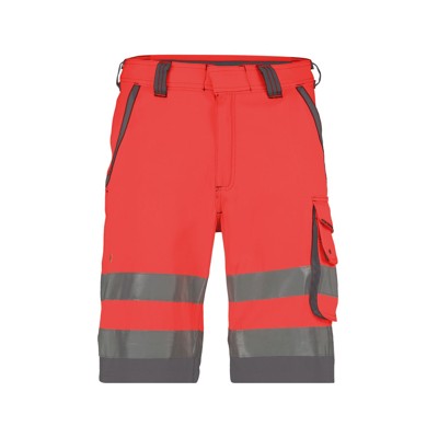 Bild von Dassy® - Lucca Warnschutz-Shorts, neonrot/zementgrau, Schrittlänge Standard, Größe 56