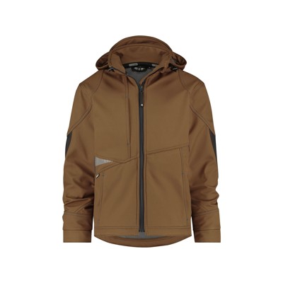 Bild von Dassy® - Gravity Softshell-Jacke, lehmbraun/anthrazit, Größe XS