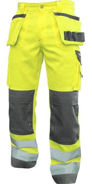 Bild von Dassy® - Glasgow Warnschutzhose mit Holstertaschen und Kniepolstertaschen, neongelb/zementgrau, Schrittlänge Minus, Größe 46