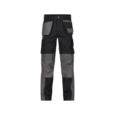 Bild von Dassy® - Seattle Zweifarbige Arbeitshose mit Holstertaschen und Kniepolstertaschen, schwarz/zementgrau, Schrittlänge Standard, Größe 53