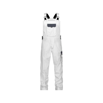 Bild von Dassy® - Calais Zweifarbige Arbeitslatzhose, weiß/zementgrau, Schrittlänge Standard, Größe 67