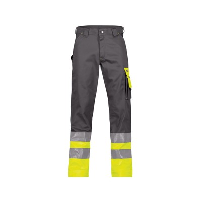 Bild von Dassy® - Omaha Warnschutzhose, zementgrau/neongelb, Schrittlänge Standard, Größe 48