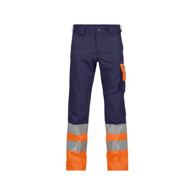 Bild von Dassy® - Omaha Warnschutzhose, dunkelblau/neonorange, Schrittlänge Minus, Größe 56