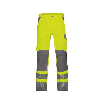 Bild von Dassy® - Buffalo Warnschutzhose mit Kniepolstertaschen, neongelb/zementgrau, Schrittlänge Minus, Größe 54