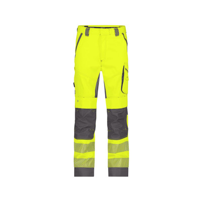 Bild von Dassy® - Odessa Sommer Warnschutzhose mit Kniepolstertaschen, neongelb/zementgrau, Schrittlänge Minus, Größe 52