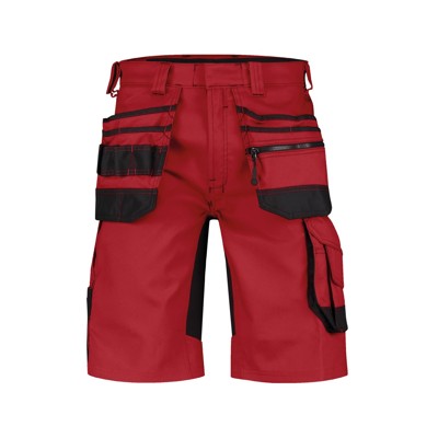 Bild von Dassy® - Trix Arbeitsshorts mit Stretch und Holstertaschen, rot/schwarz, Schrittlänge Standard, Größe 44