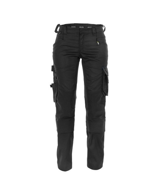 Bild von Dassy® - Dynax Women Arbeitshose mit Stretch und Kniepolstertaschen für Damen, schwarz, Schrittlänge Standard, Größe 34