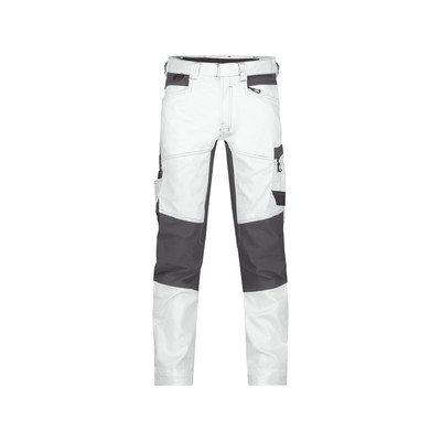Bild von Helix Painters Malerhose mit Stretch, weiß/anthrazit, Schrittlänge Standard, Größe 66