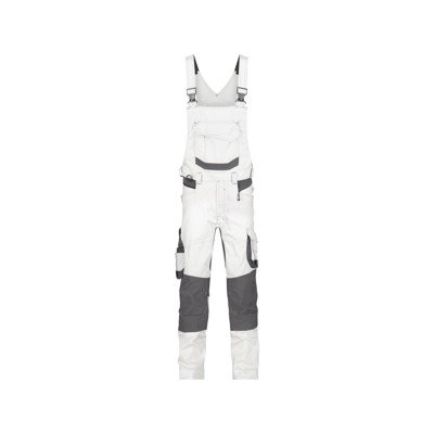 Bild von Dassy® - Tronix Painters Malerlatzhose mit Stretch und Kniepolstertaschen, weiß/anthrazit, Schrittlänge Minus, Größe 46
