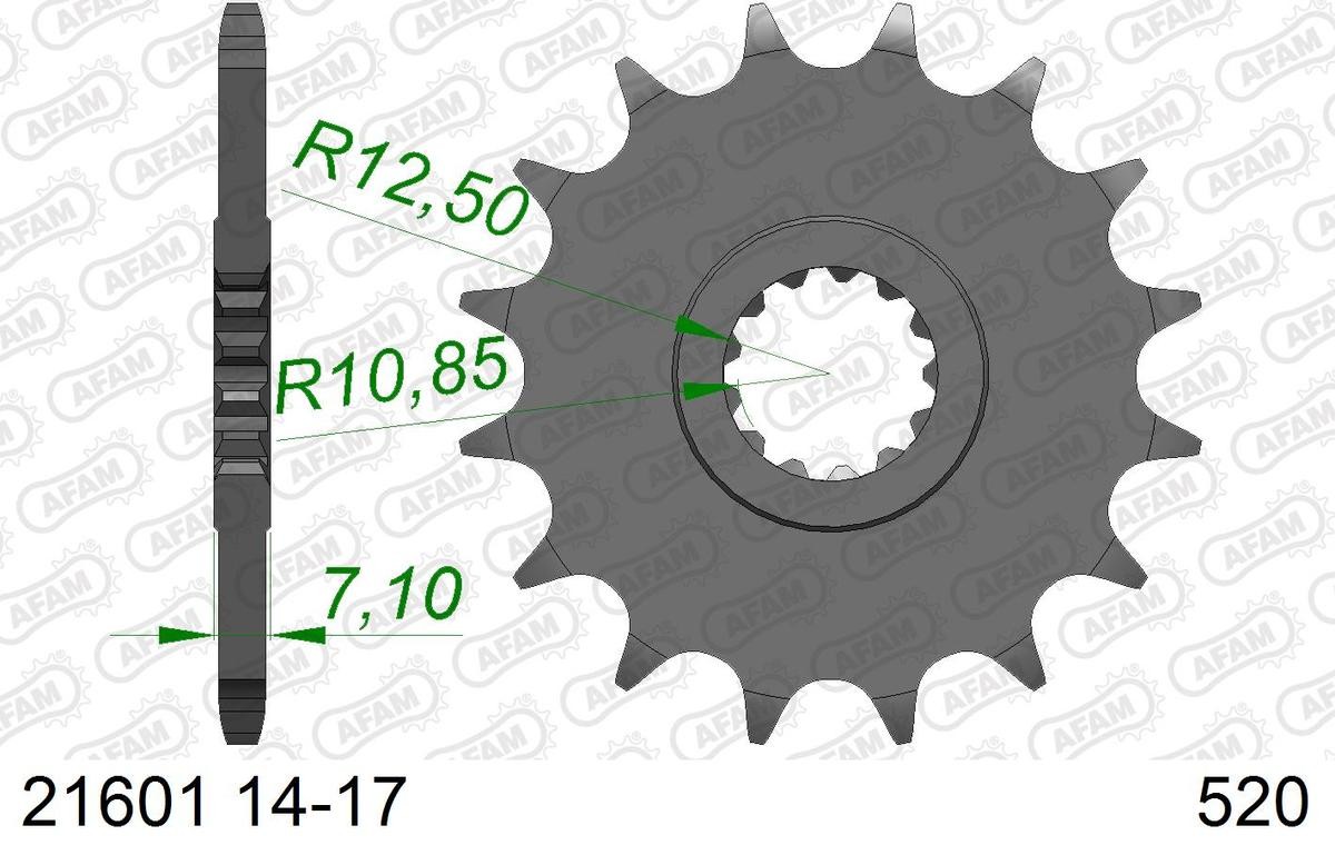 Bild von AFAM 21601-15 Kettenritzel 15