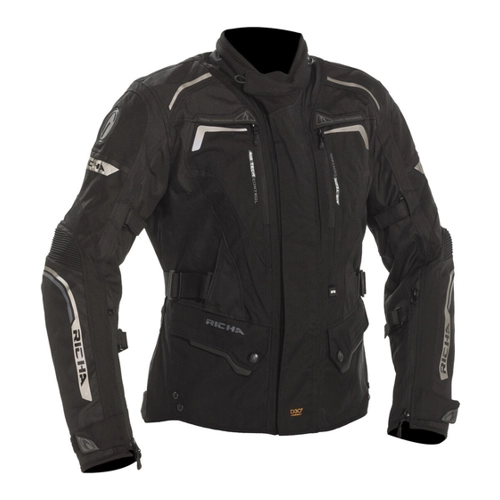 Bild von Richa Infinity 2 wasserdichte Damen Motorrad Textiljacke – Schwarz, Größe L