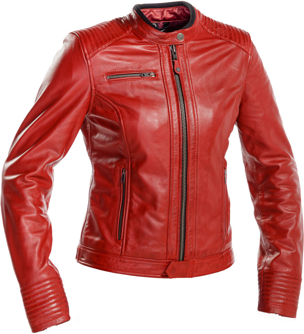 Bild von Richa Scarlett Damen Motorrad Lederjacke, rot, Größe 42