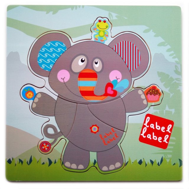 Bild von Label Label Steckpuzzle, Puzzleteile