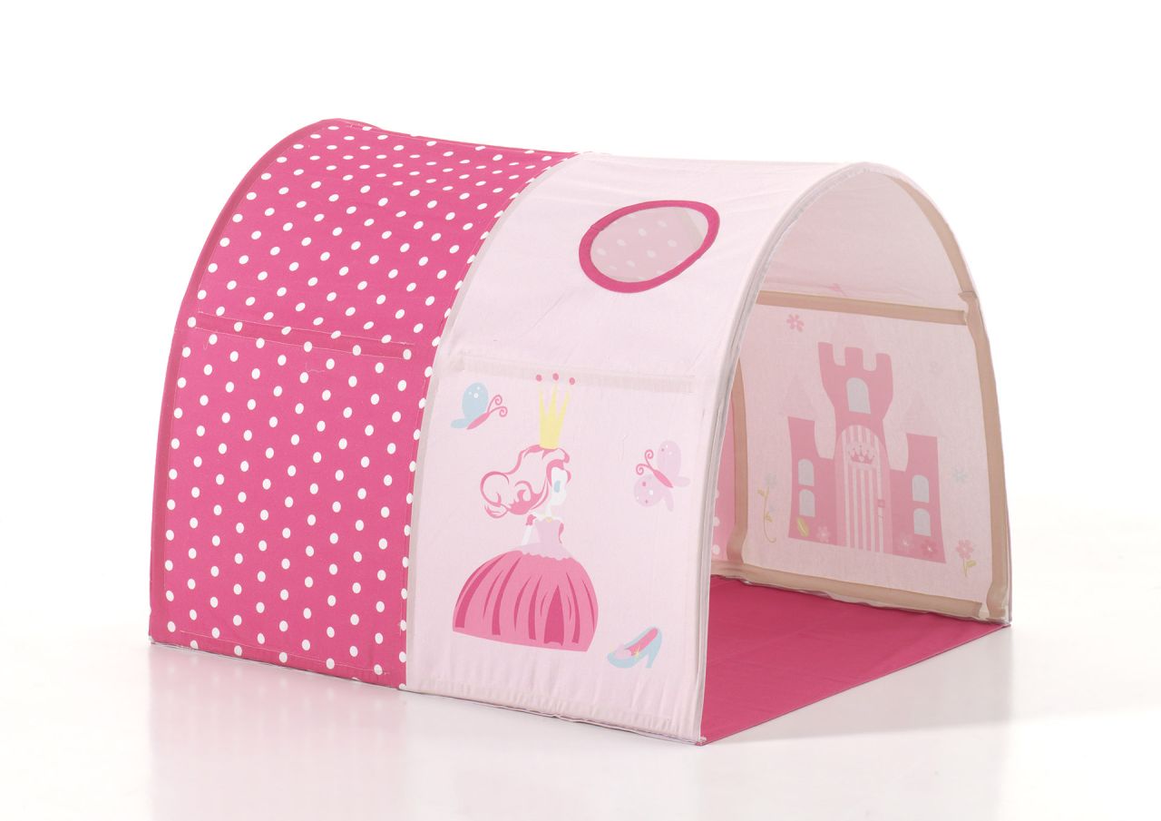 Bild von Tunnel Spielbetttunnel Spieltunnel Spielzelt Betttunnel Prinzessin Schloss rosa