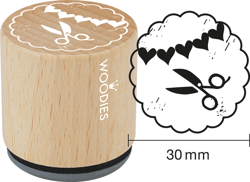 Bild von COLOP Motiv-Stempel Woodies Handmade , Schere,