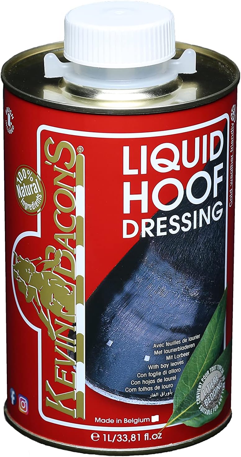 Bild von Kevin Bacon’s Liquid Hoof Dressing | 1 l | Hufpflegeprodukt für Pferde | Öl zur Verbesserung der Hufeigenschaft | 100% natürlich | Zum Schutz des Horns vor Feuchtigkeit