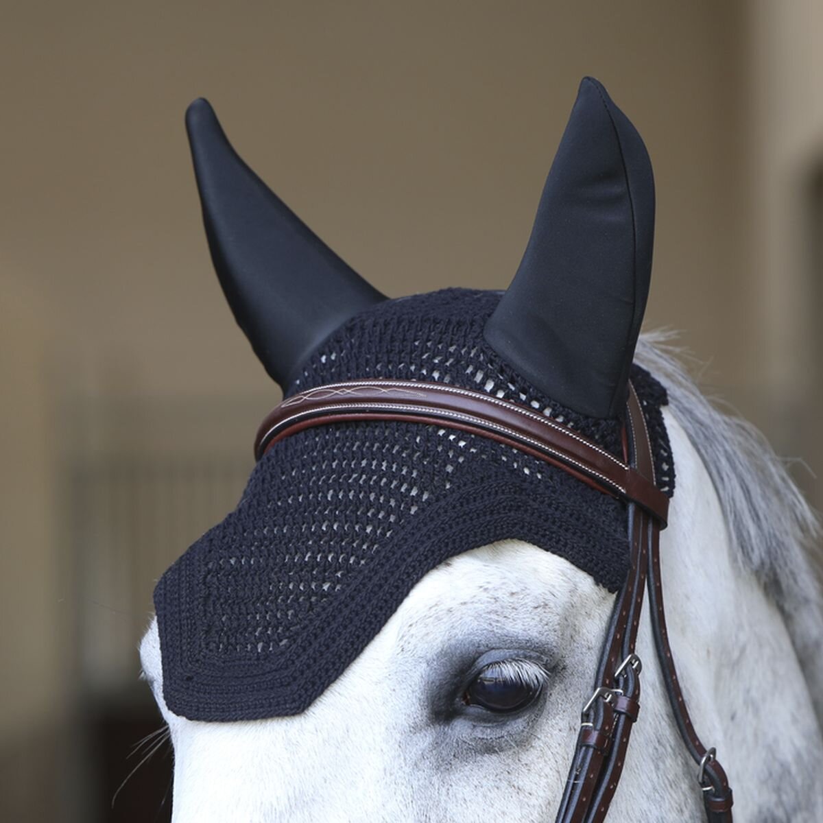 Bild von Kentucky Horsewear Fliegenhaube WELLINGTON SOUNDLESS Full schwarz