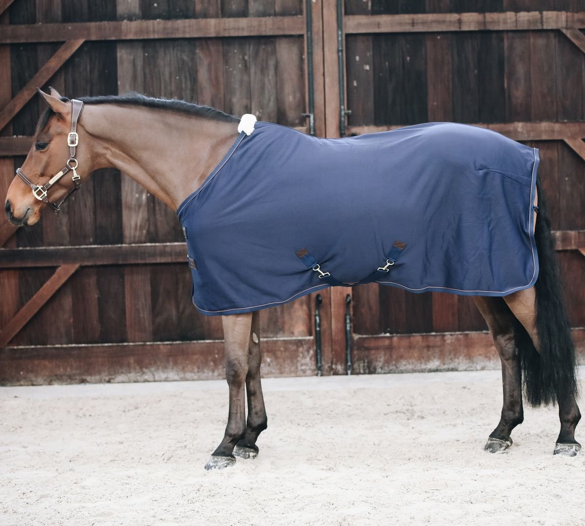 Bild von Kentucky Horsewear Abschwitzdecke FLEECE marineblau 130 cm