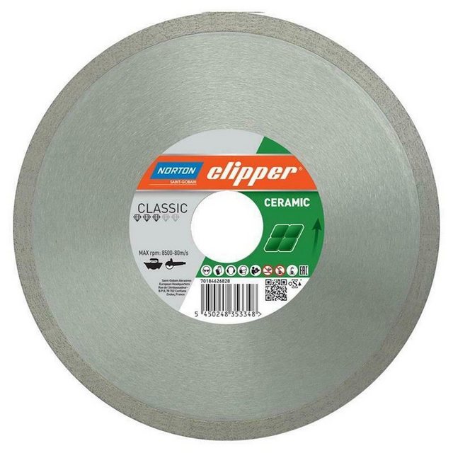 Bild von NORTON CLIPPER Diamanttrennscheibe Classic Ceramic 250 x 25,4 mm 70184626831