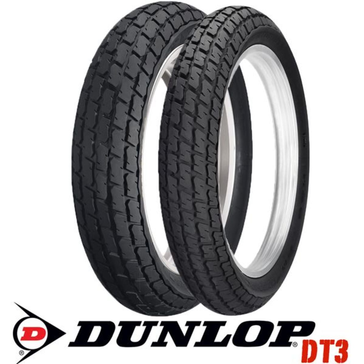 Bild von DUNLOP DT3 MEDIUM 130/80-19 TT, Motorradreifen Vorne/Hinten