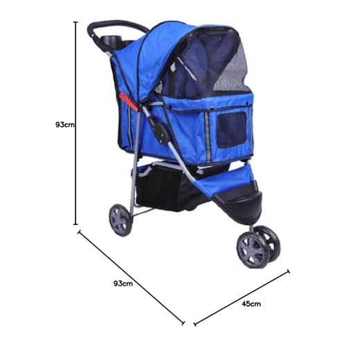 Bild von Pawhut Hundebuggy (D00-041) - BC-elec 5663-0015Ablue