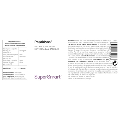 Bild von Peptidea® - SuperSmart, Peptidyss 200 mg - Natürliches Anti-Stress