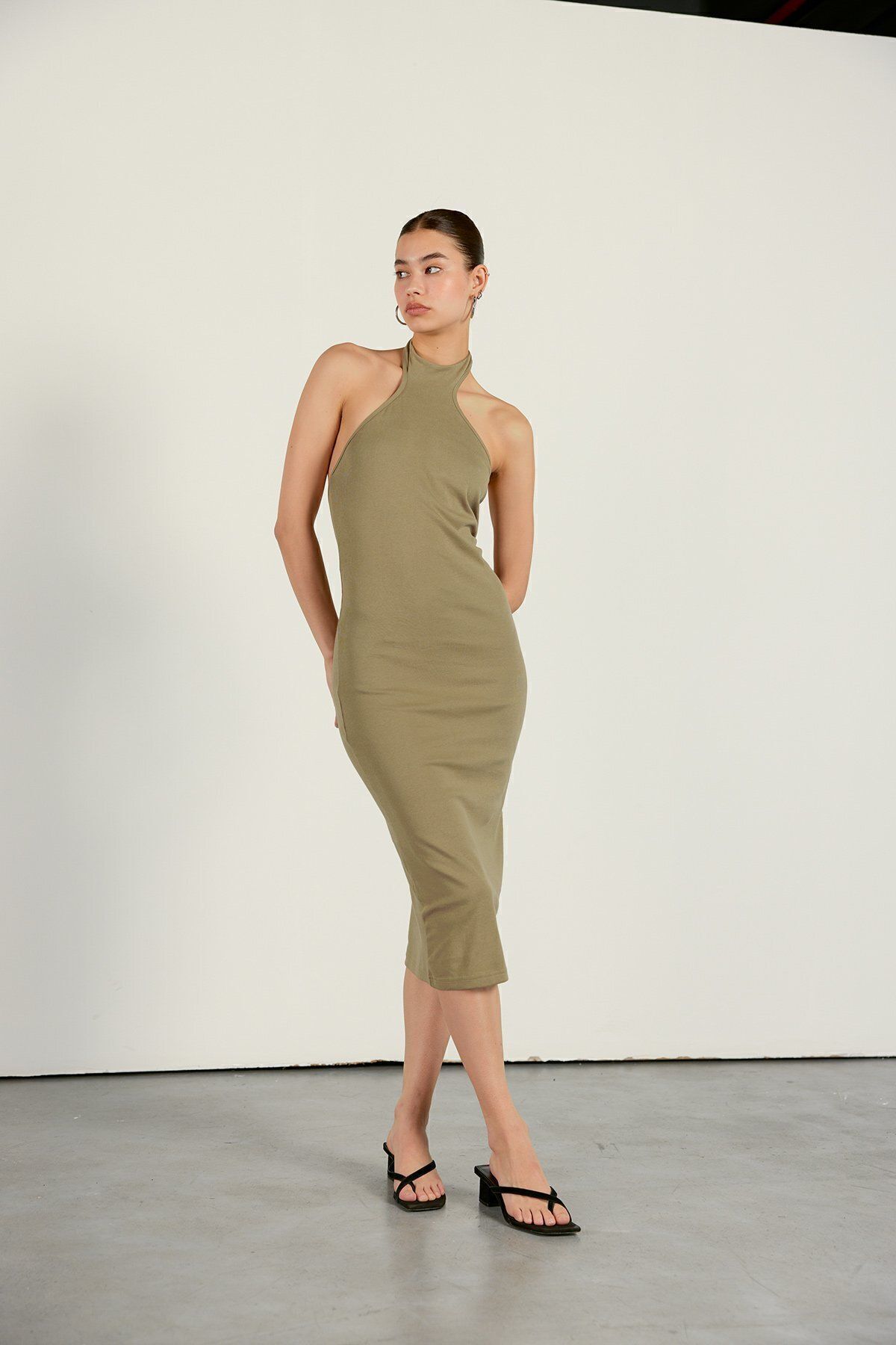 Bild von VATKALI Rückenfreies Midikleid für Damen - 38