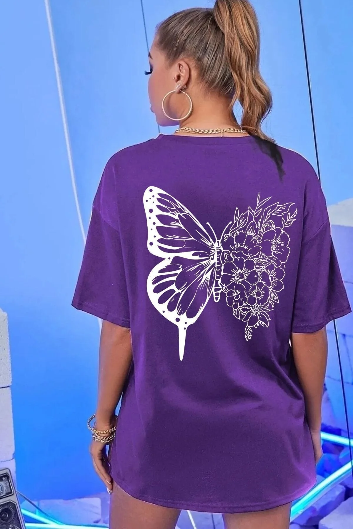 Bild von uyguntarz Unisex-t-shirt Mit Schmetterlingsmotiv - S/M