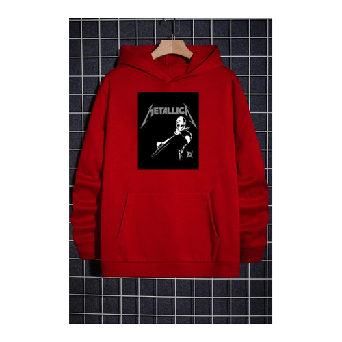 Bild von UyguTarz Unisex-Sweatshirt mit Metallica-Aufdruck in Übergröße - S/M