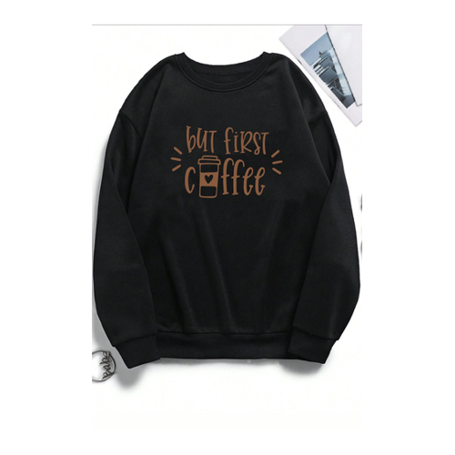 Bild von Uygnutarz Unisex-Sweatshirt mit Rundhalsausschnitt und süßem Katzenprint - S/M