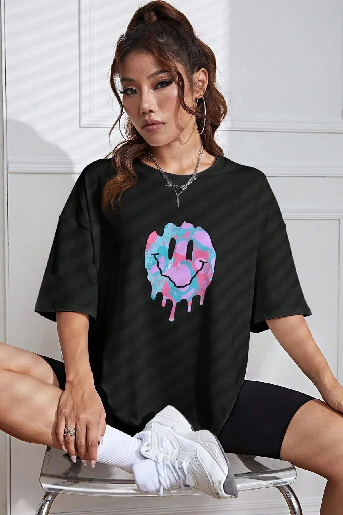Bild von uyguntarz Unisex T-shirt Mit Smiley-print - XL