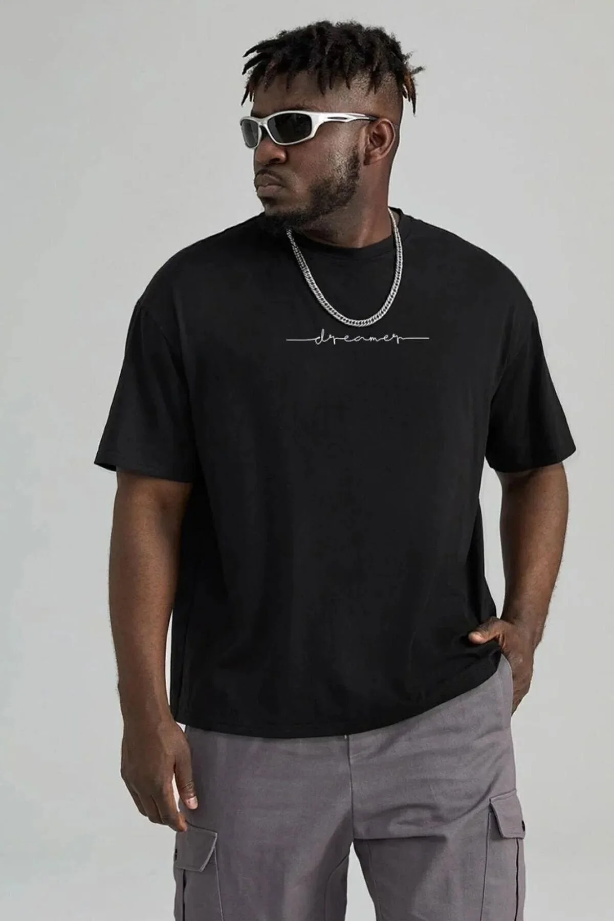 Bild von uyguntarz Übergroßes T-shirt Mit „dreamer“-print für Herren - L