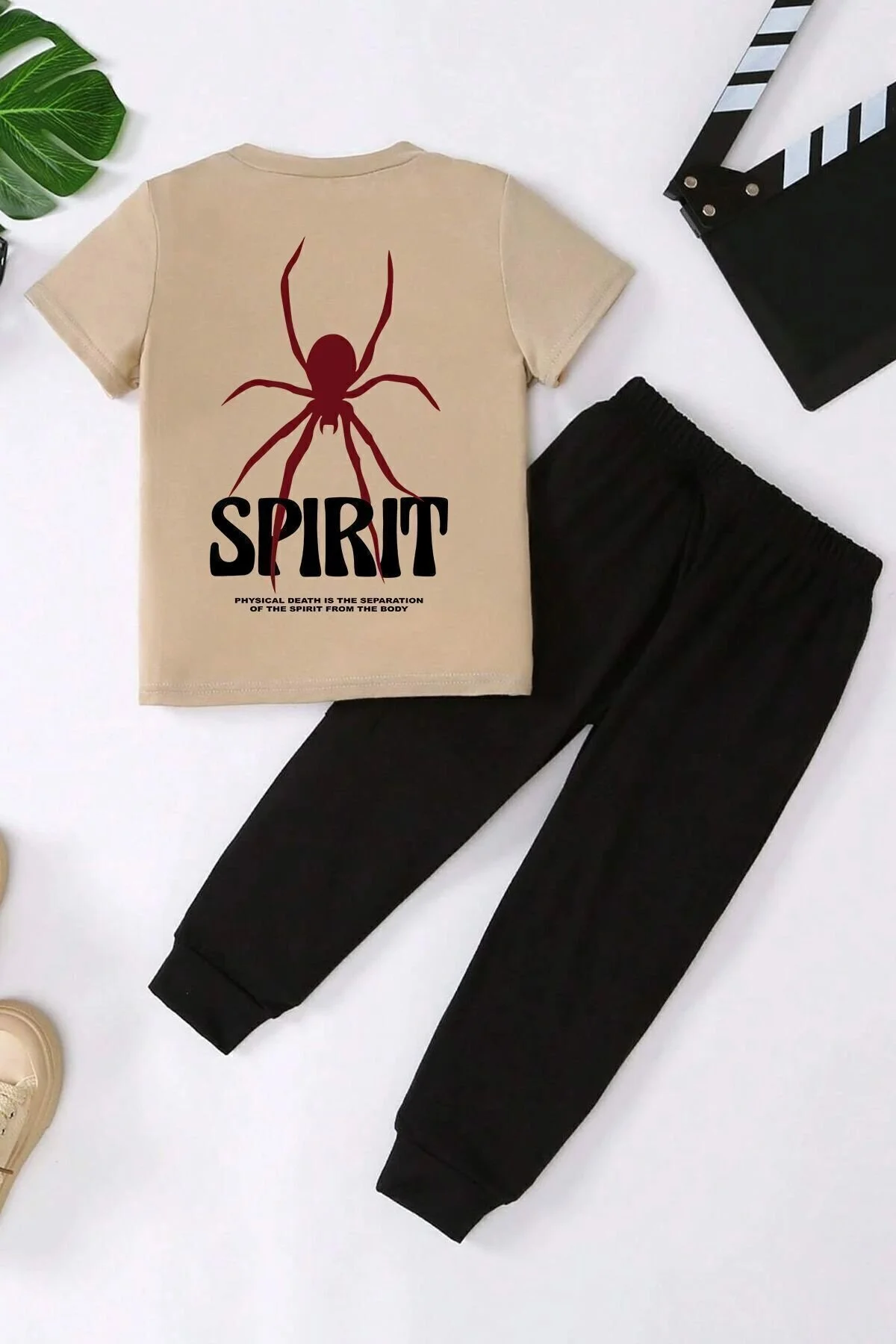 Bild von uyguntarz Trainingsanzug-set Für Kinder Mit Spirit-print - 7–8 Jahre
