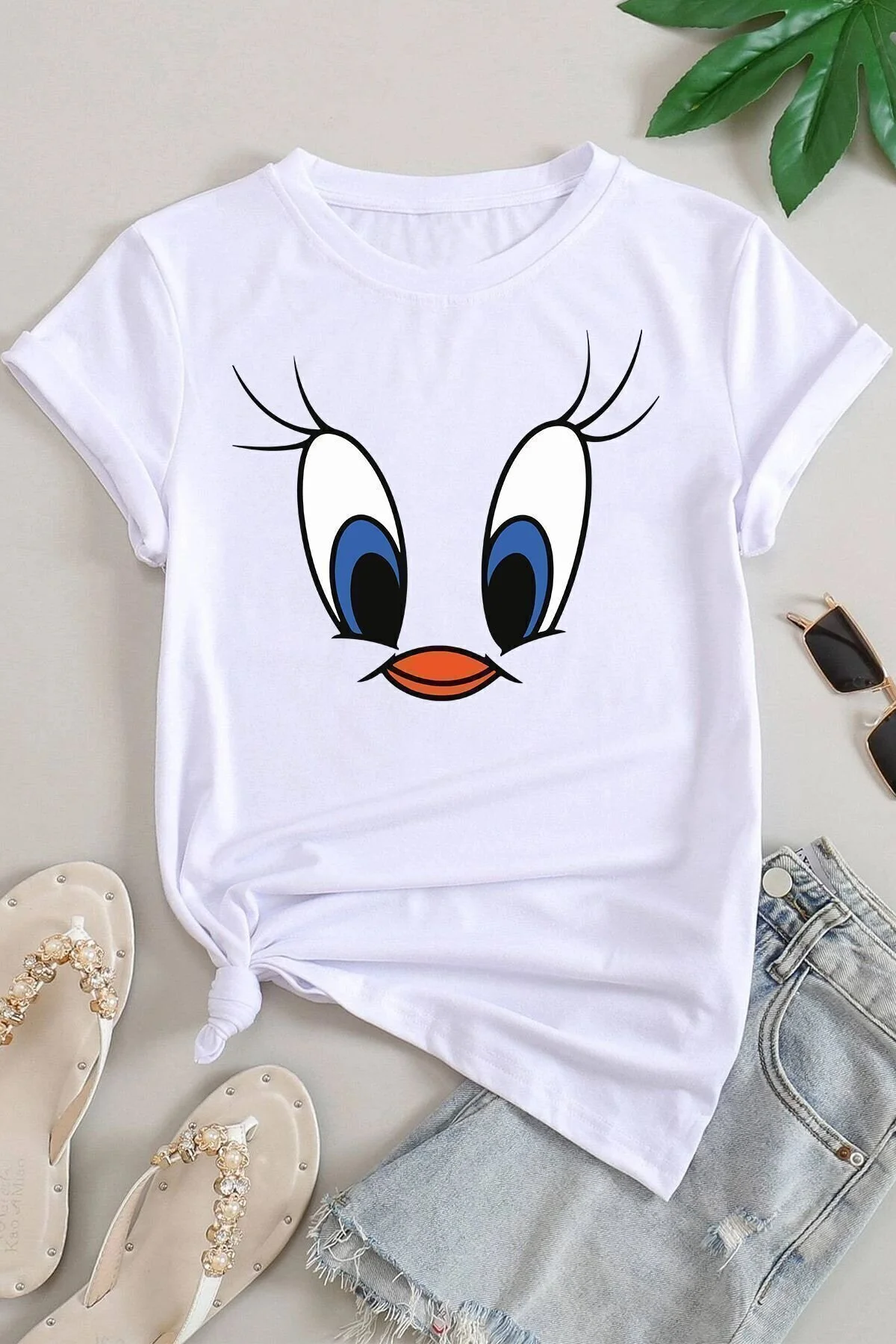 Bild von uyguntarz Tweety Bedrucktes Unisex-t-shirt - L