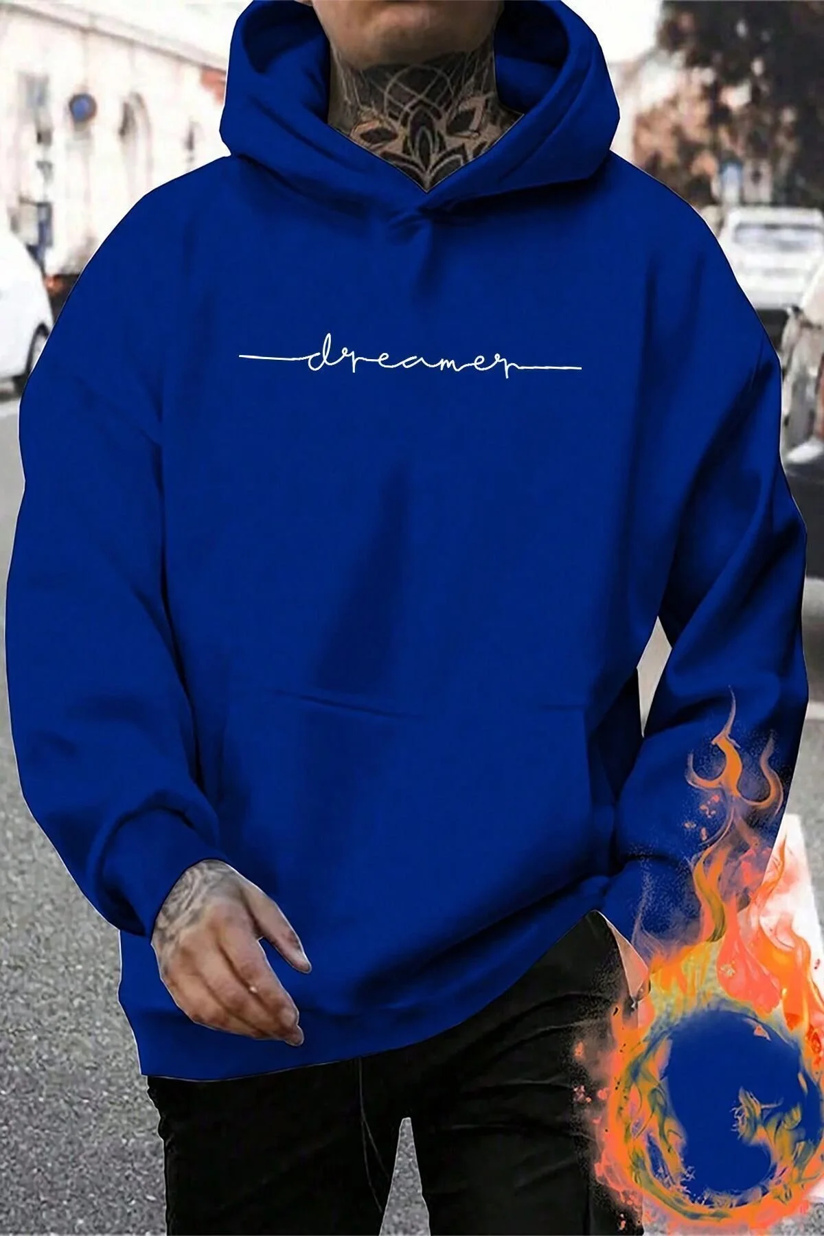 Bild von uyguntarz Sweatshirt Mit Oversize-print „dreamer“ - 2XL